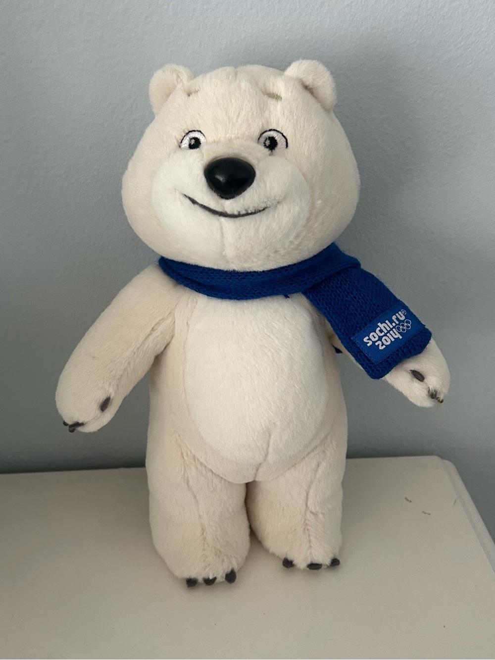 Official Sochi 2014 Olympics Polar Bear Plush Mascot ( Bely Mishka )